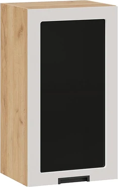 Шкаф навесной для кухни ТриЯ Гренада 1В4С с одной дверью со стеклом - фото