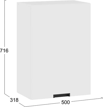 Шкаф навесной для кухни ТриЯ Гренада 1В5 с одной дверью