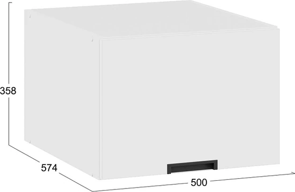 Шкаф навесной для кухни ТриЯ Гренада 1В5ГП с одной откидной дверью