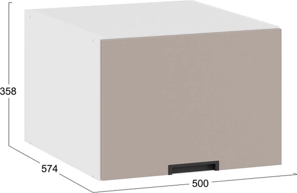 Шкаф навесной для кухни ТриЯ Гренада 1В5ГП с одной откидной дверью