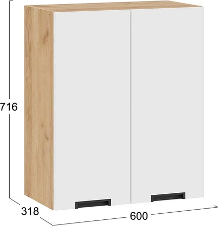 Шкаф навесной для кухни ТриЯ Гренада 1В6 с двумя дверями