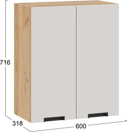 Шкаф навесной для кухни ТриЯ Гренада 1В6 с двумя дверями