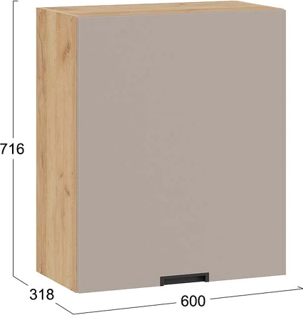 Шкаф навесной для кухни ТриЯ Гренада 1В6 с одной дверью