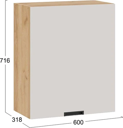 Шкаф навесной для кухни ТриЯ Гренада 1В6 с одной дверью
