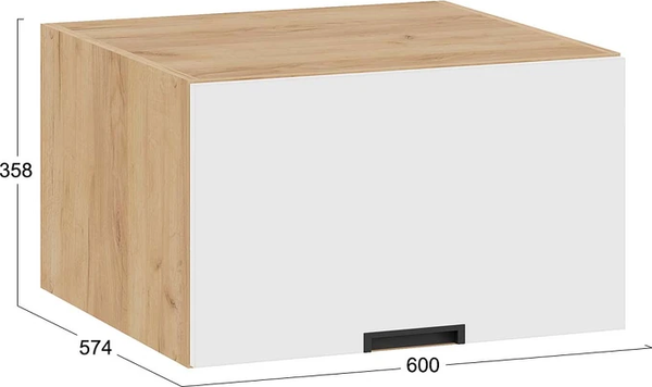 Шкаф навесной для кухни ТриЯ Гренада 1В6ГП с одной откидной дверью