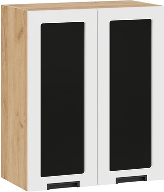 Шкаф навесной для кухни ТриЯ Гренада 1В6С с двумя дверями со стеклом - фото