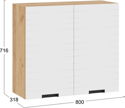 Шкаф навесной для кухни ТриЯ Гренада 1В8 с двумя дверями
