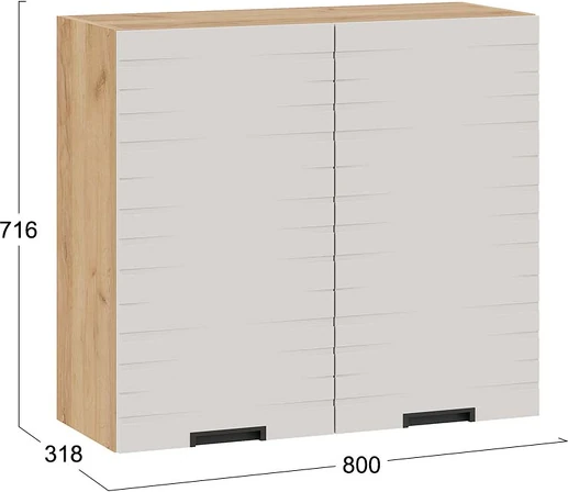 Шкаф навесной для кухни ТриЯ Гренада 1В8 с двумя дверями