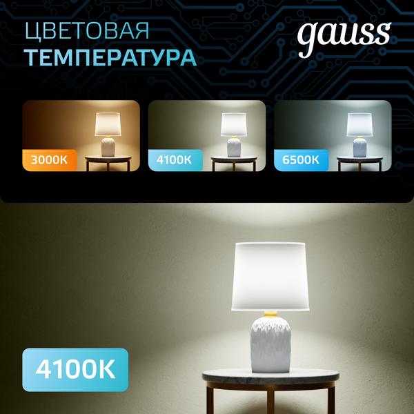Лампа Gauss A70 22W 2000lm 4100K E27 LED / 102502222