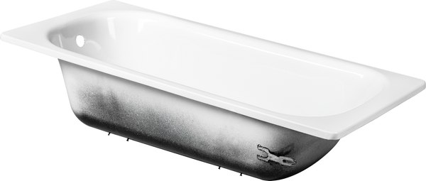 Ванна стальная Saniteco Riva 12 150x70 (с ножками и шумоизоляцией)