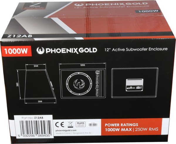 Корпусной активный сабвуфер Phoenix Gold Z12AB
