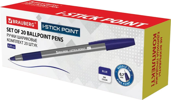 Набор шариковых ручек Brauberg I-stick Point / 144024 - фото