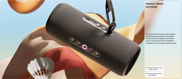 Умная портативная колонка Яндекс Станция Стрит YNDX-00030GRN