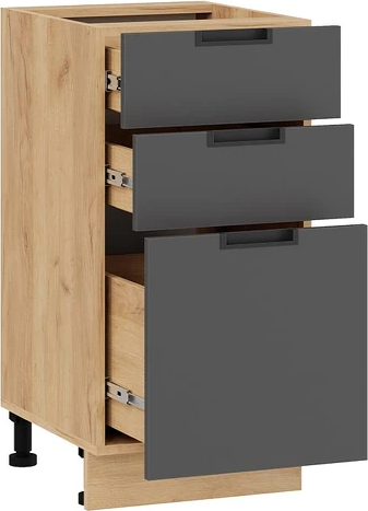 Шкаф-стол кухонный ТриЯ Гренада с тремя ящиками 1Н4Я3