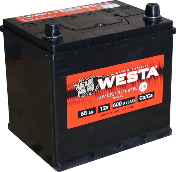 Автомобильный аккумулятор Westa Asia 6СТ-65 VLR Euro СТА00012 - фото