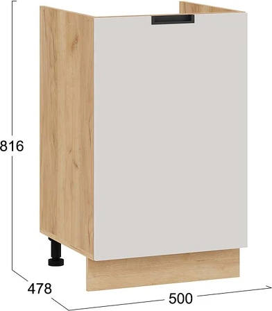 Шкаф под мойку ТриЯ Гренада с одной дверью 1Н5М