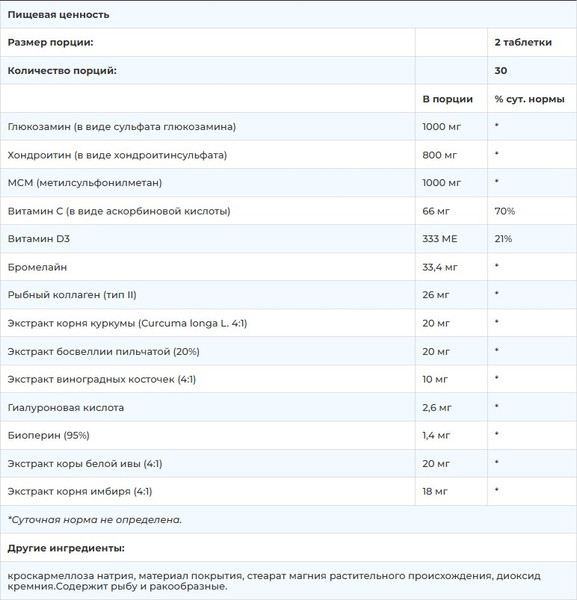 Хондропротектор SNT Joint Repair