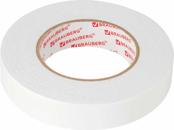Скотч двухсторонний Brauberg На вспененной основе 25ммx8м / 600487