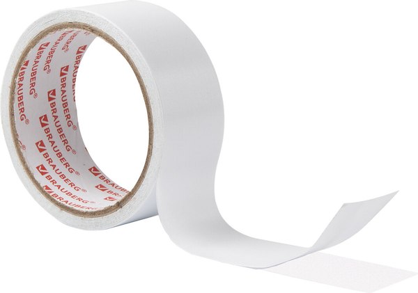 Скотч двухсторонний Brauberg Полипропиленовая основа 38ммx8м / 600483
