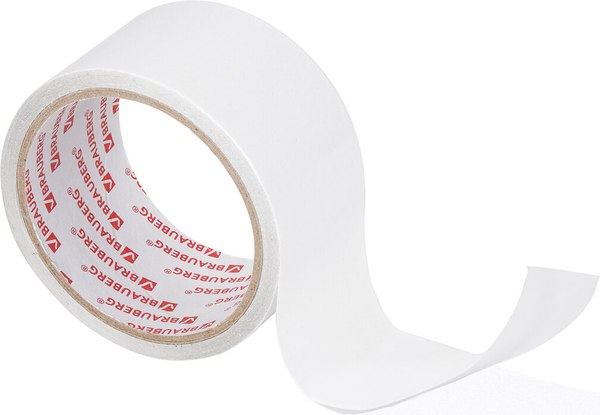 Скотч двухсторонний Brauberg Полипропиленовая основа 50ммx8м / 600481