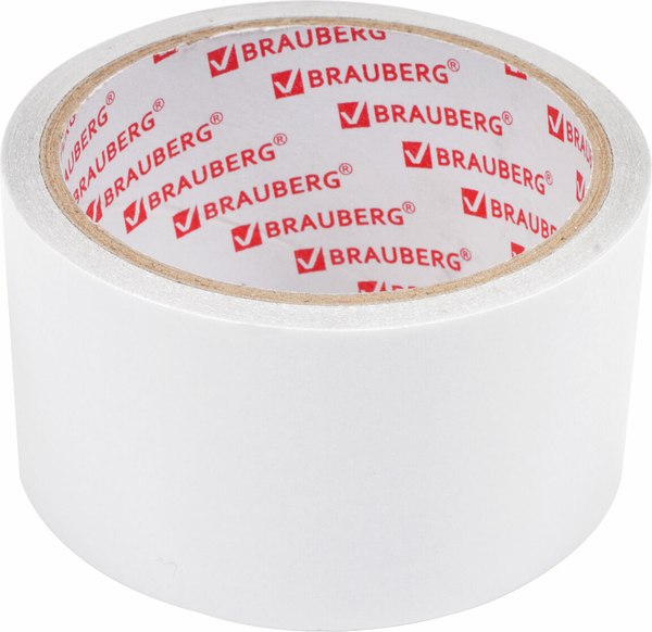 Скотч двухсторонний Brauberg Полипропиленовая основа 50ммx8м / 600481