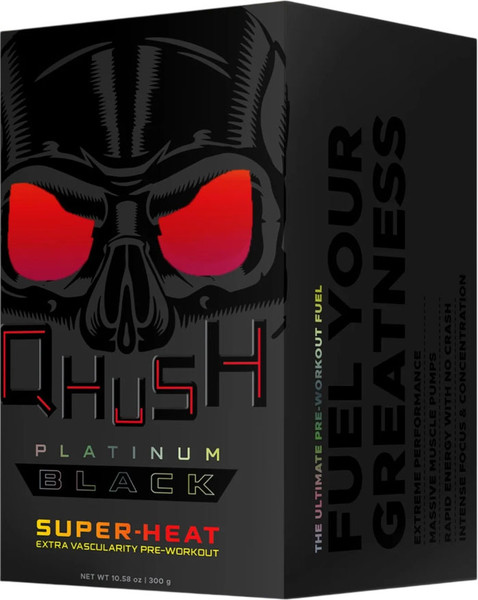 Предтренировочный комплекс USN Qhush Platinum Black Super Heat