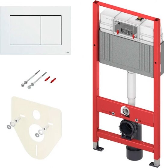 Унитаз подвесной с инсталляцией Saniteco KW-9004WS + TECE Kit 9400413