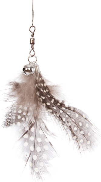 Игрушка для кошек ZooZooZoo Удочка-дразнилка Перышки / YM-31 - фото