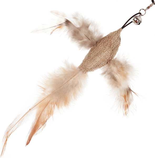 Игрушка для кошек ZooZooZoo Удочка-дразнилка Птичка с колокольчиком / HM-40