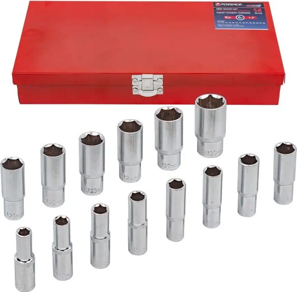 Набор головок слесарных Forsage F-4143-5 Red