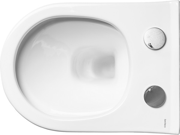 Унитаз подвесной с инсталляцией Saniteco KW-9009W + Berges АТОМ 410 040333