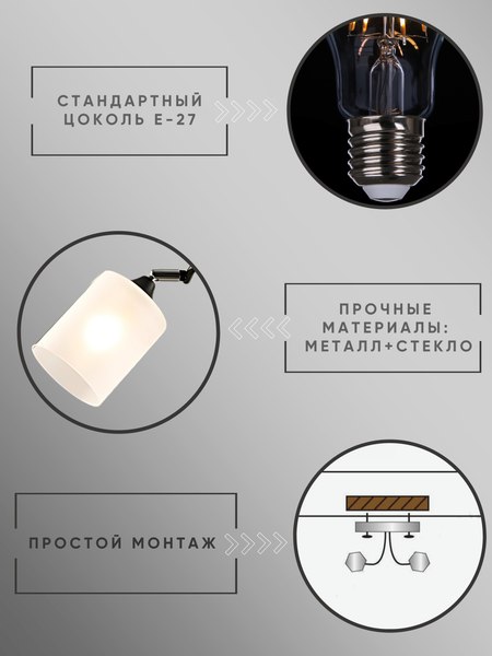 Потолочный светильник Aitin-Pro НПБ 02-2x60-101 / K2316/2