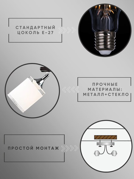 Потолочный светильник Aitin-Pro НПБ 02-2x60-101 / N5959/2