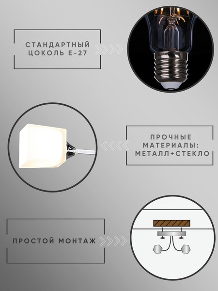 Потолочный светильник Aitin-Pro НПБ 02-2x60-101 / N6399/2