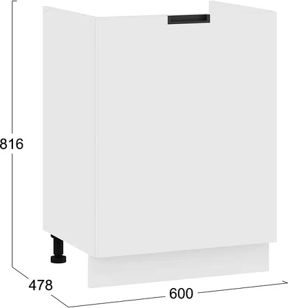 Шкаф под мойку ТриЯ Гренада с одной дверью 1Н6М