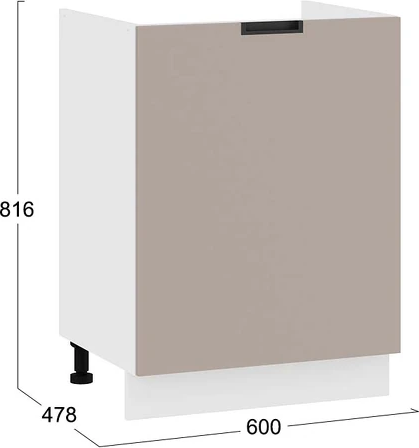Шкаф под мойку ТриЯ Гренада с одной дверью 1Н6М
