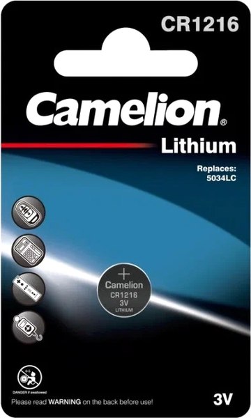 Батарейка Camelion CR1216-BP1 10/1800 - фото