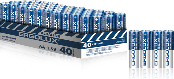 Комплект батареек Ergolux LR03 Alkaline Promo BOX40 1.5В