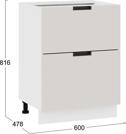 Шкаф-стол кухонный ТриЯ Гренада с двумя ящиками 1Н6Я2