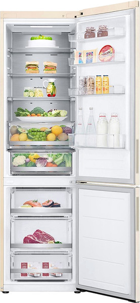 Холодильник с морозильником LG GC-B509AEPW