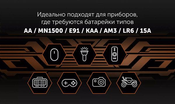 Комплект батареек Polaris Premium PB AA