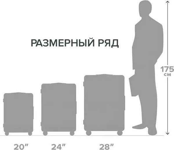 Чемодан на колесах GetActive Trip / ST2331-24-DBL