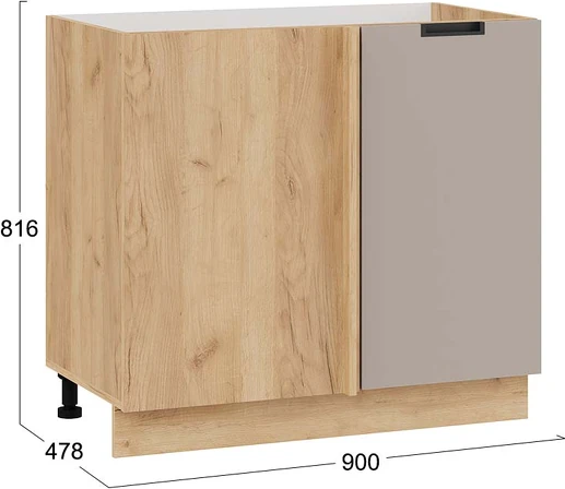 Шкаф навесной для кухни ТриЯ Гренада 1Н9У угловой с одной дверью