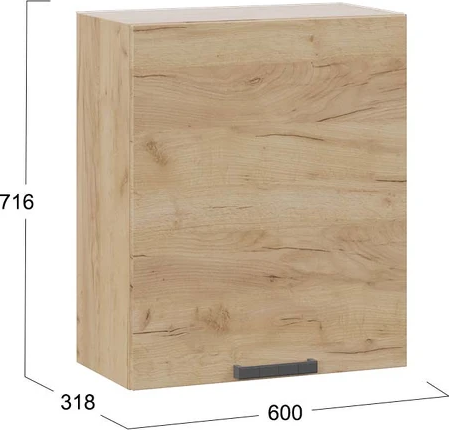 Шкаф навесной для кухни ТриЯ Детройт 1В6 с одной дверью