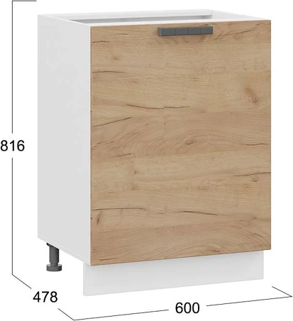 Шкаф-стол кухонный ТриЯ Детройт 1Н6 с одной дверью