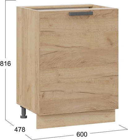 Шкаф-стол кухонный ТриЯ Детройт 1Н6 с одной дверью