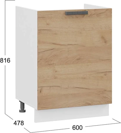 Шкаф под мойку ТриЯ Детройт 1Н6М с одной дверью