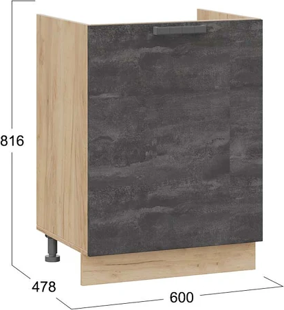 Шкаф под мойку ТриЯ Детройт 1Н6М с одной дверью