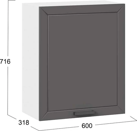 Шкаф навесной для кухни ТриЯ Лорас 1В6 с одной дверью