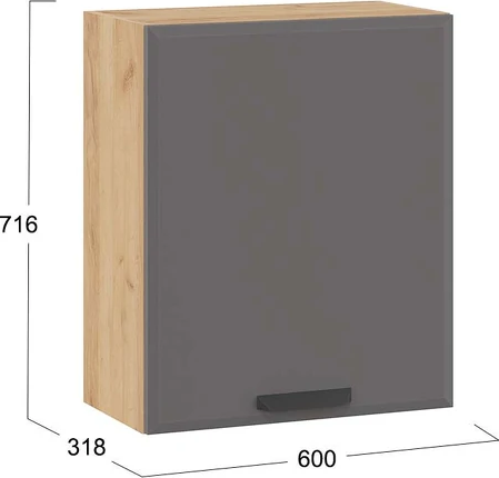 Шкаф навесной для кухни ТриЯ Тиана 1В6 с одной дверью